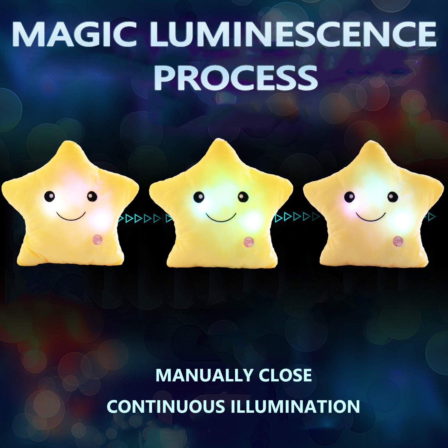 Creative Twinkle Star Shaped Plush Pillow view 5