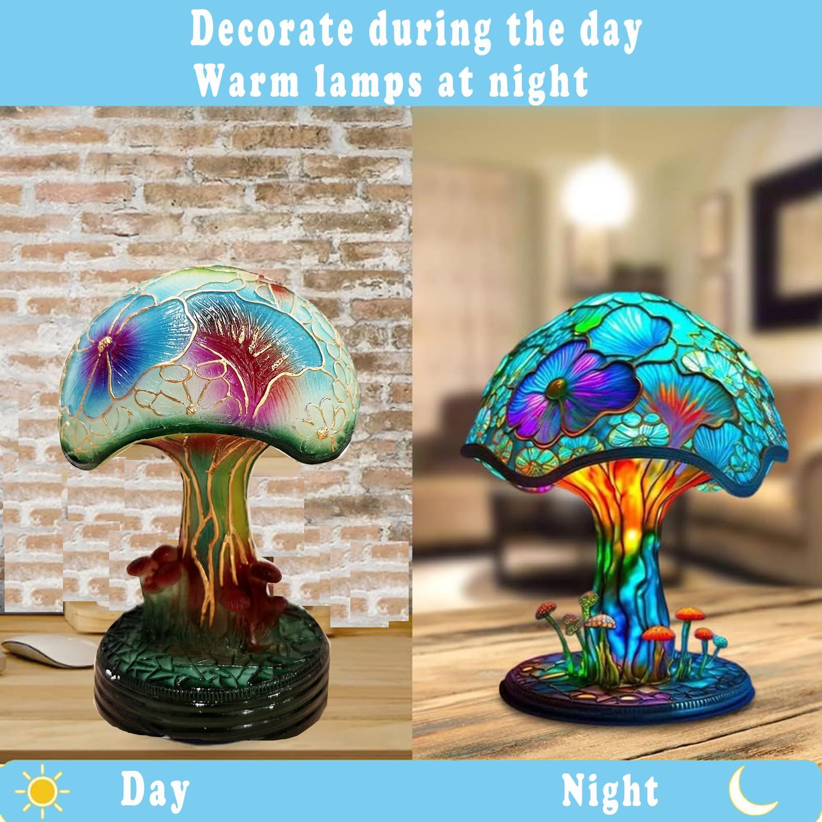 Painting Mushroom Table Lamp view 3