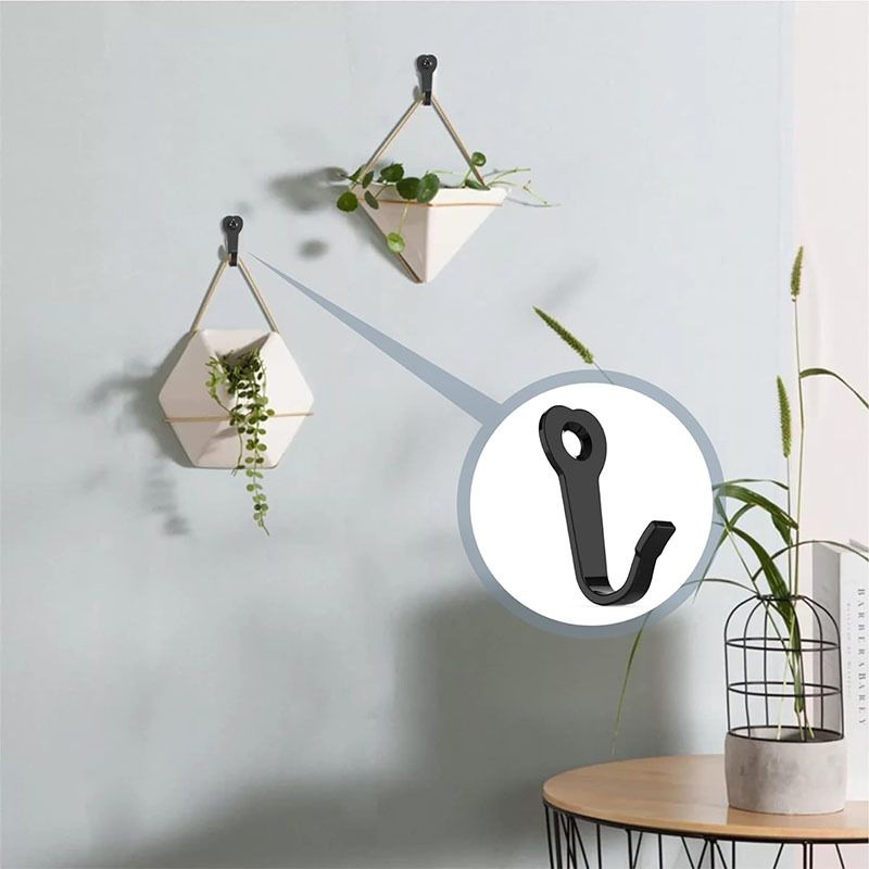 2Pcs Wall Mounted Hanging Hooks view 4