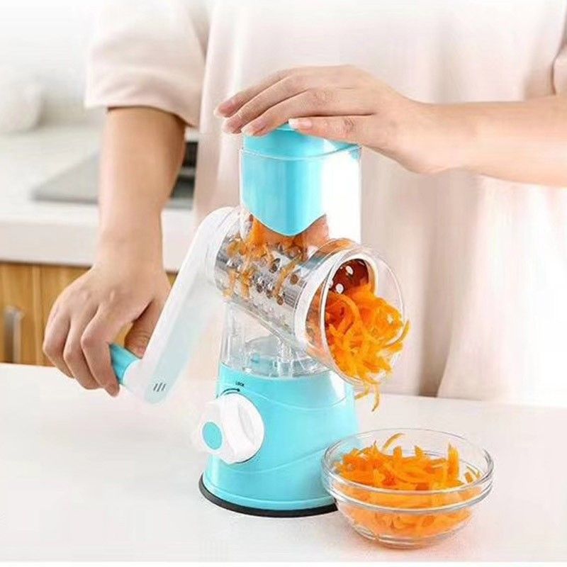 Rotary Cheese Grater, Manual Cheese Grater with Handle, Vegetables Slicer view 4