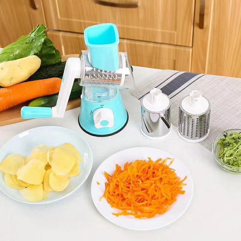 Rotary Cheese Grater, Manual Cheese Grater with Handle, Vegetables Slicer view 5
