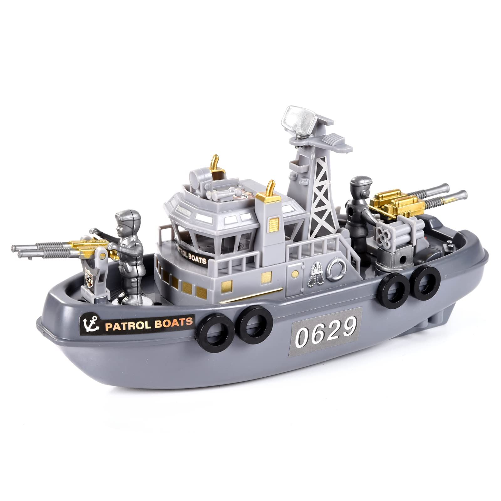 Toy Boat Bath Toys - Children’s Toy Boat， Big Warship Aircraft Carrier Toy in — image 1