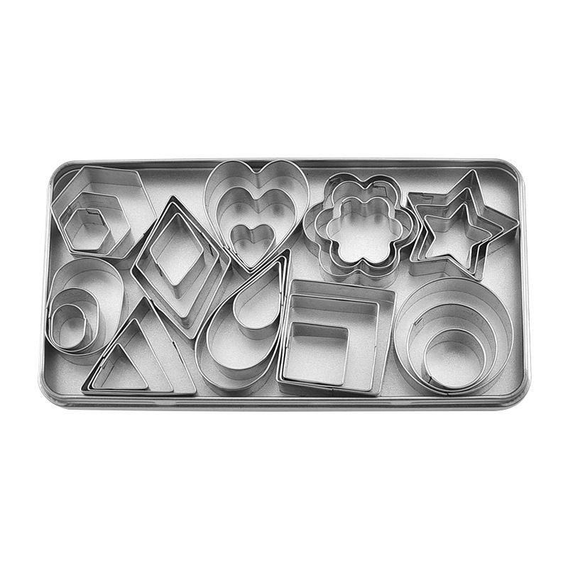 Mini Cookie Cutter Shapes Set - 30 Small Molds to Cut Out Pastry Dough — image 1