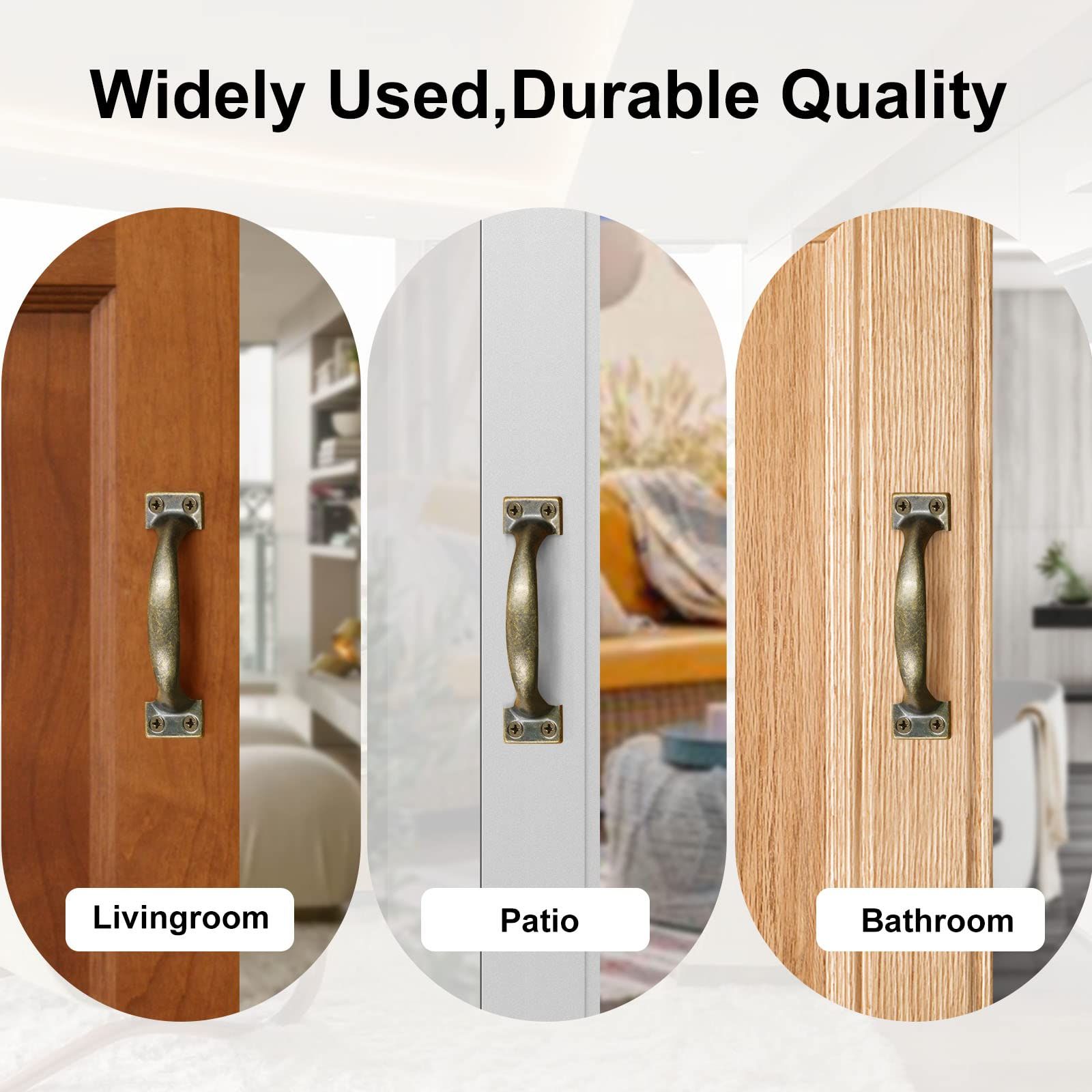 Cabinet Door Handles, Bronze Curved Gate Pulls, Vintage Drawer Pulls, Bow view 4