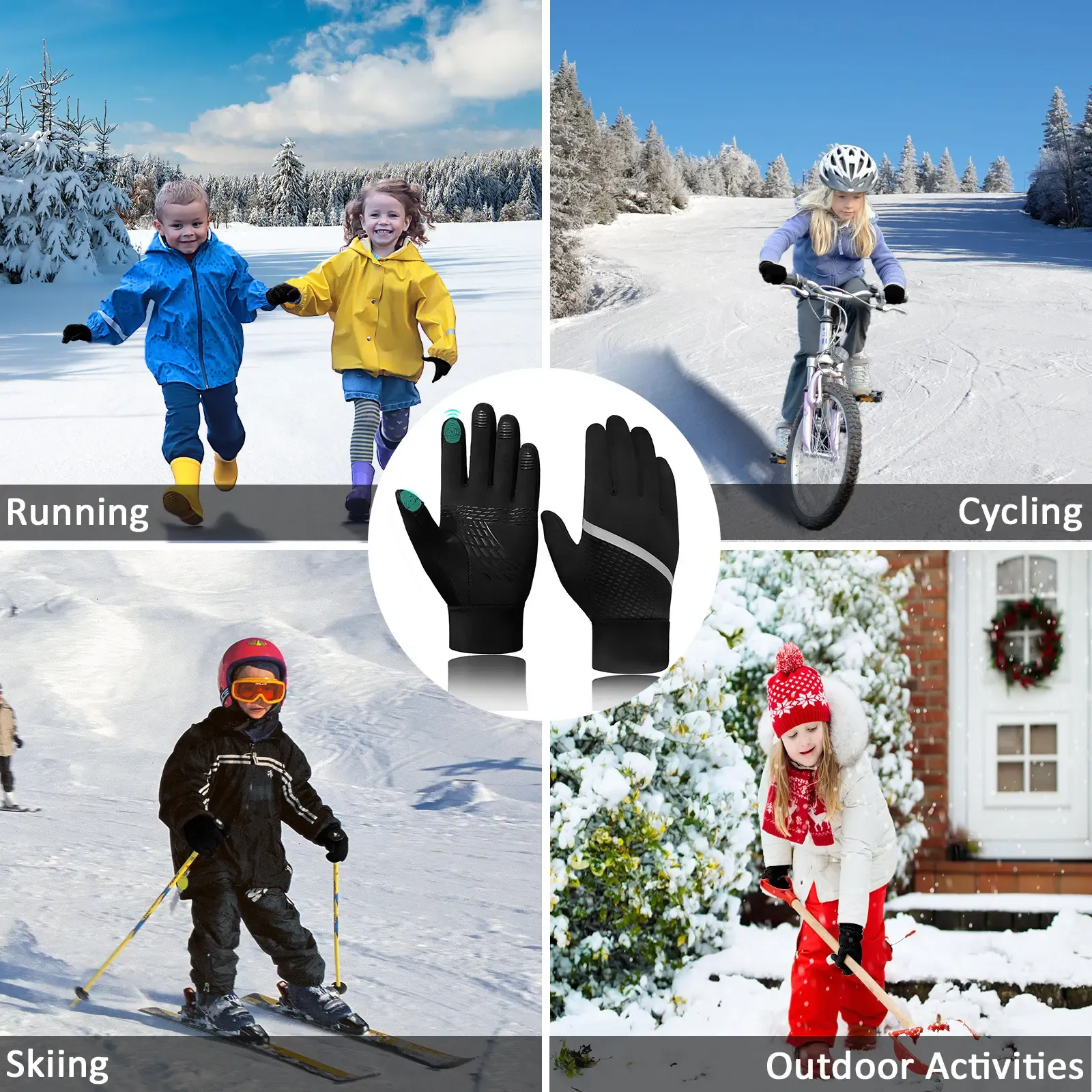 Gloves Touchscreen Gloves - Winter Warm Cold Weather Gloves Touch Screen view 2