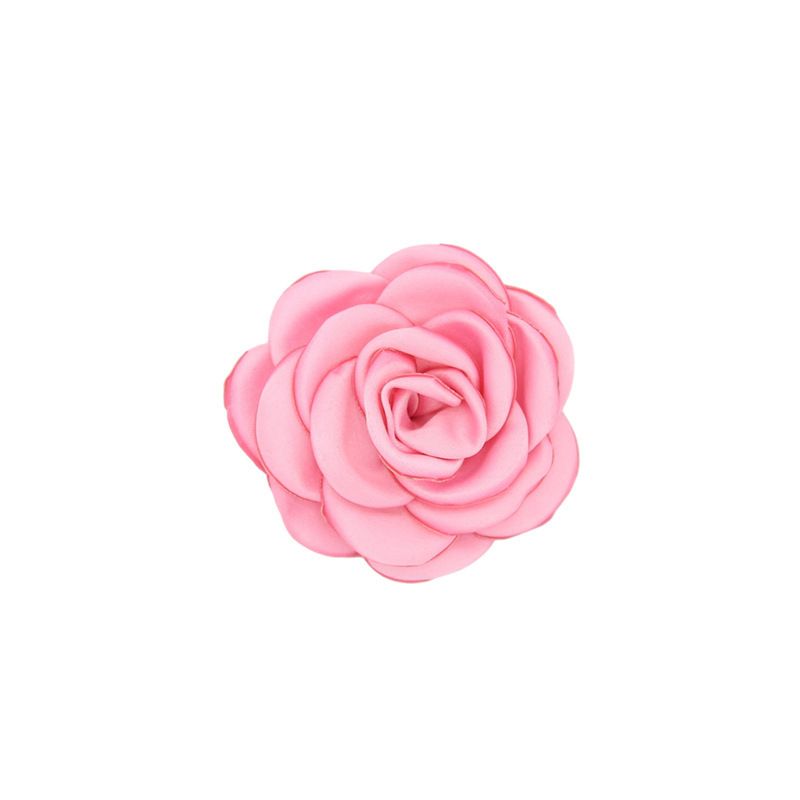 Large Camellia Brooch Pin for Women Satin Fabric Flower Brooch Lapel Pins