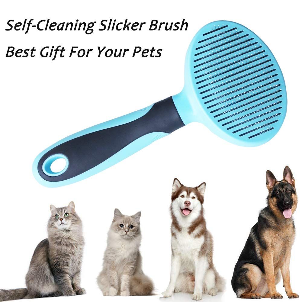 Cat Brush, Soft Dog Grooming Tool Brush for Dogs and Cats, Removes Loose view 2