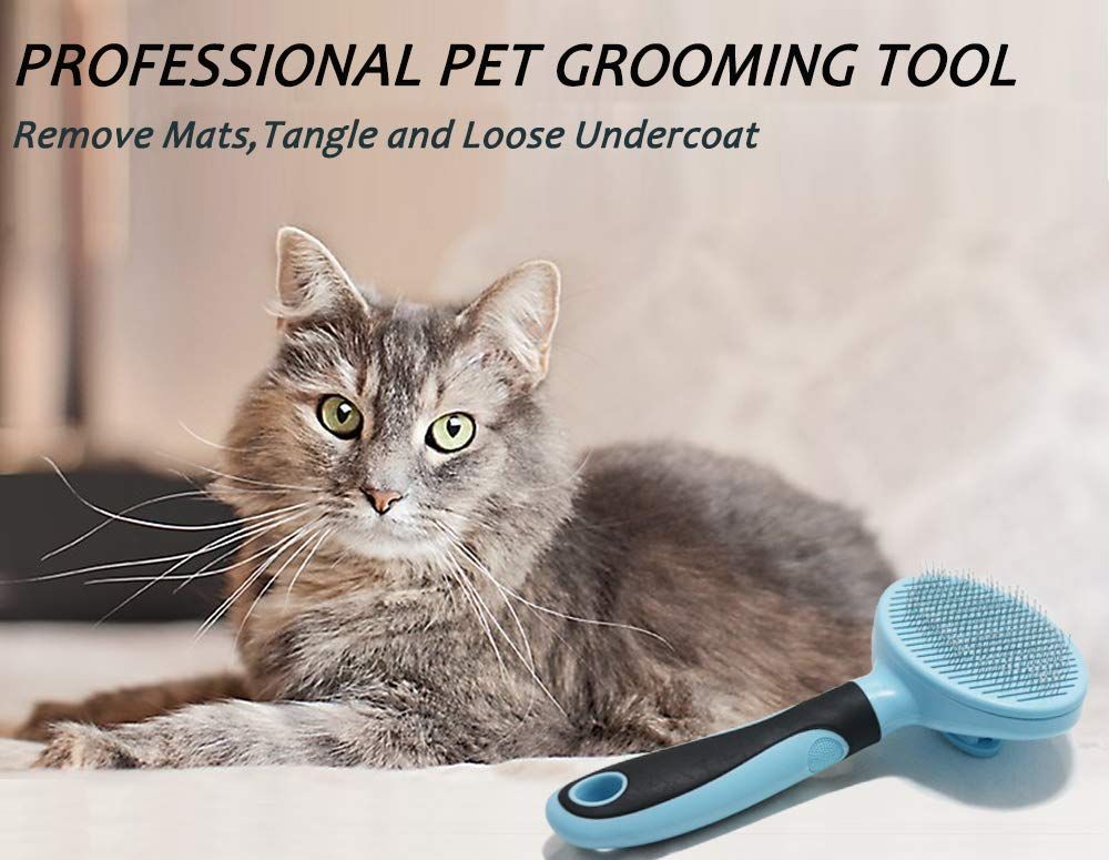 Cat Brush, Soft Dog Grooming Tool Brush for Dogs and Cats, Removes Loose view 4