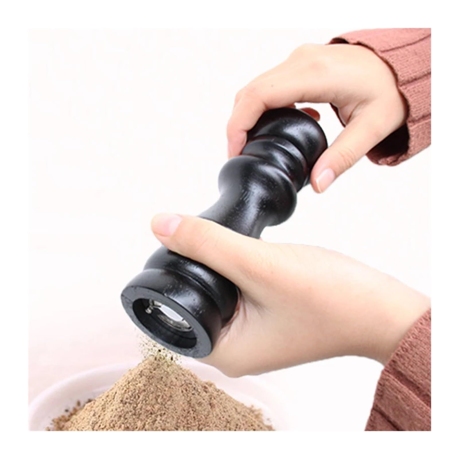 10inch Manual Wooden Pepper Grinder Adjustable Seasoning Mill Salt And Pepper view 3