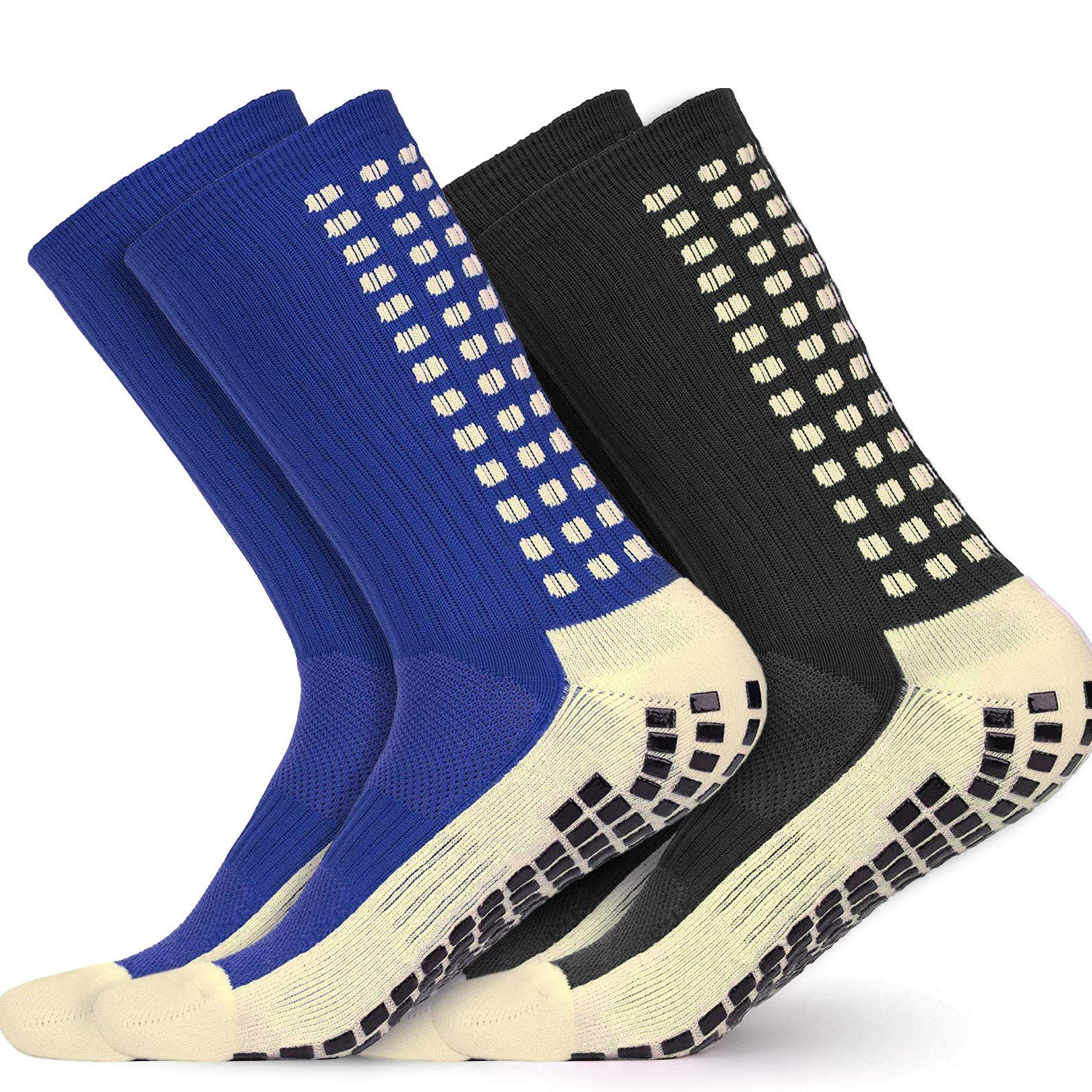 2 Pair Anti Slip Soccer/Football/Basketball/Hockey Yoga Sports Socks with