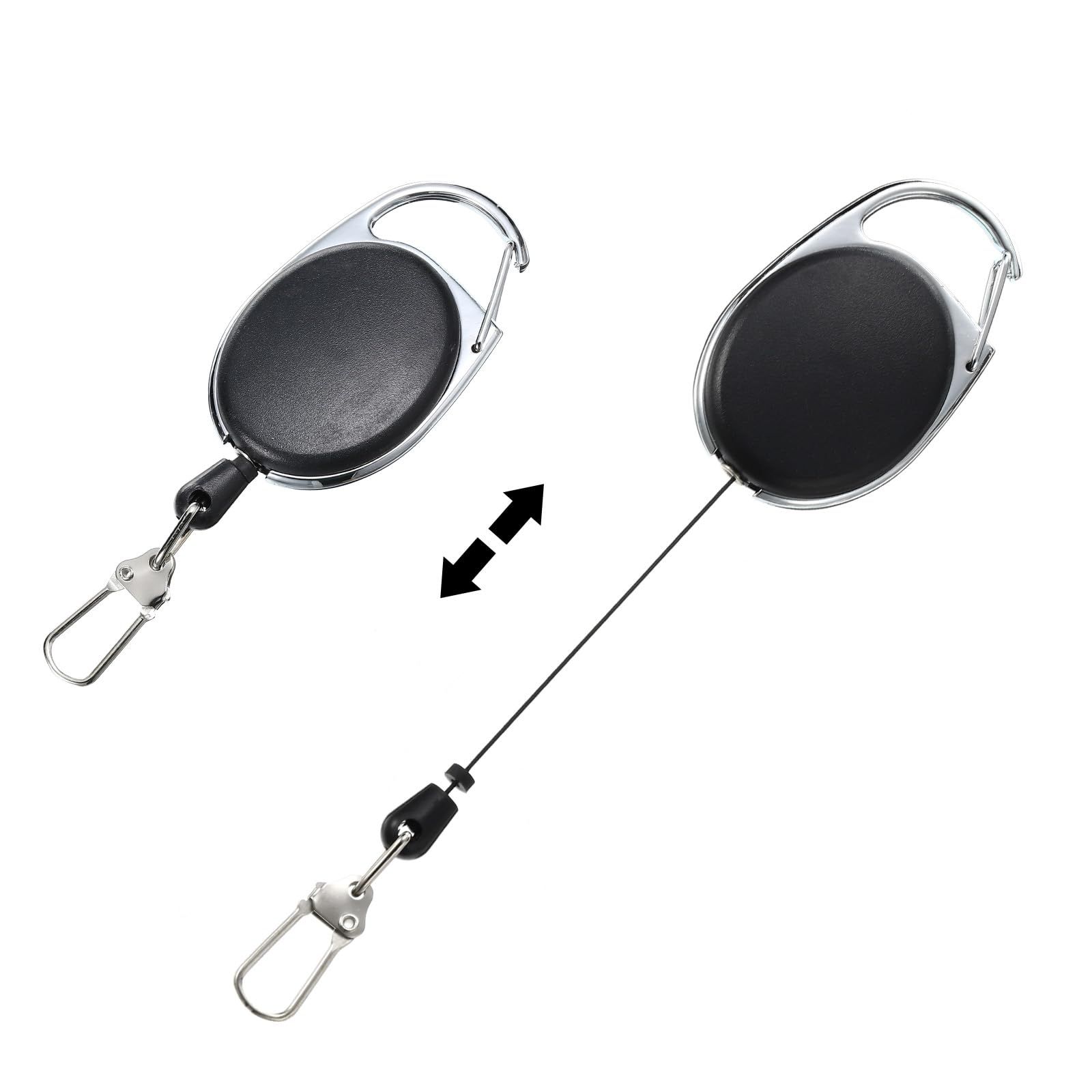 3PCS Fly Fishing Retractors with 360 Degree Rotation Buckle Anglers Combo Tool view 5