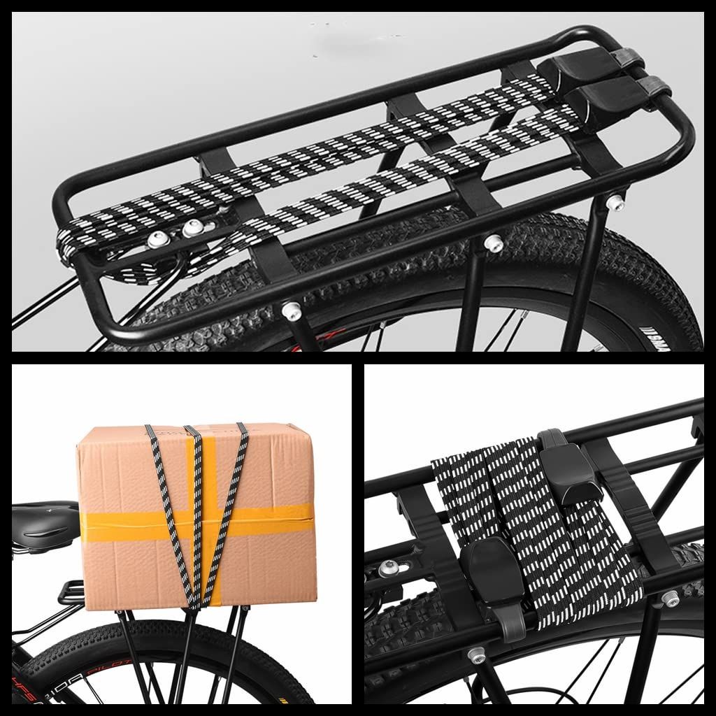 2 Pcs 3 in 1 Bungee Cord Elastic Motorcycle Bike Luggage Fixed Strap Rope view 2