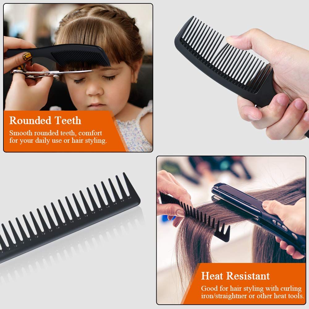3Pcs Mens Styling Comb, Wide Tooth Hair Comb Styling Set, Professional Shaping view 5