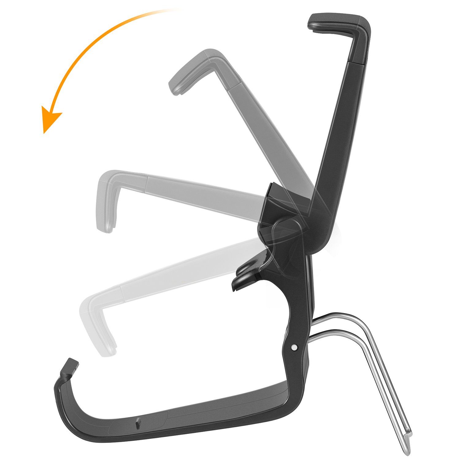 Smart Phones Mount Collapsible Bracket Hand Grip Stand Foldable Clip Holder view 2