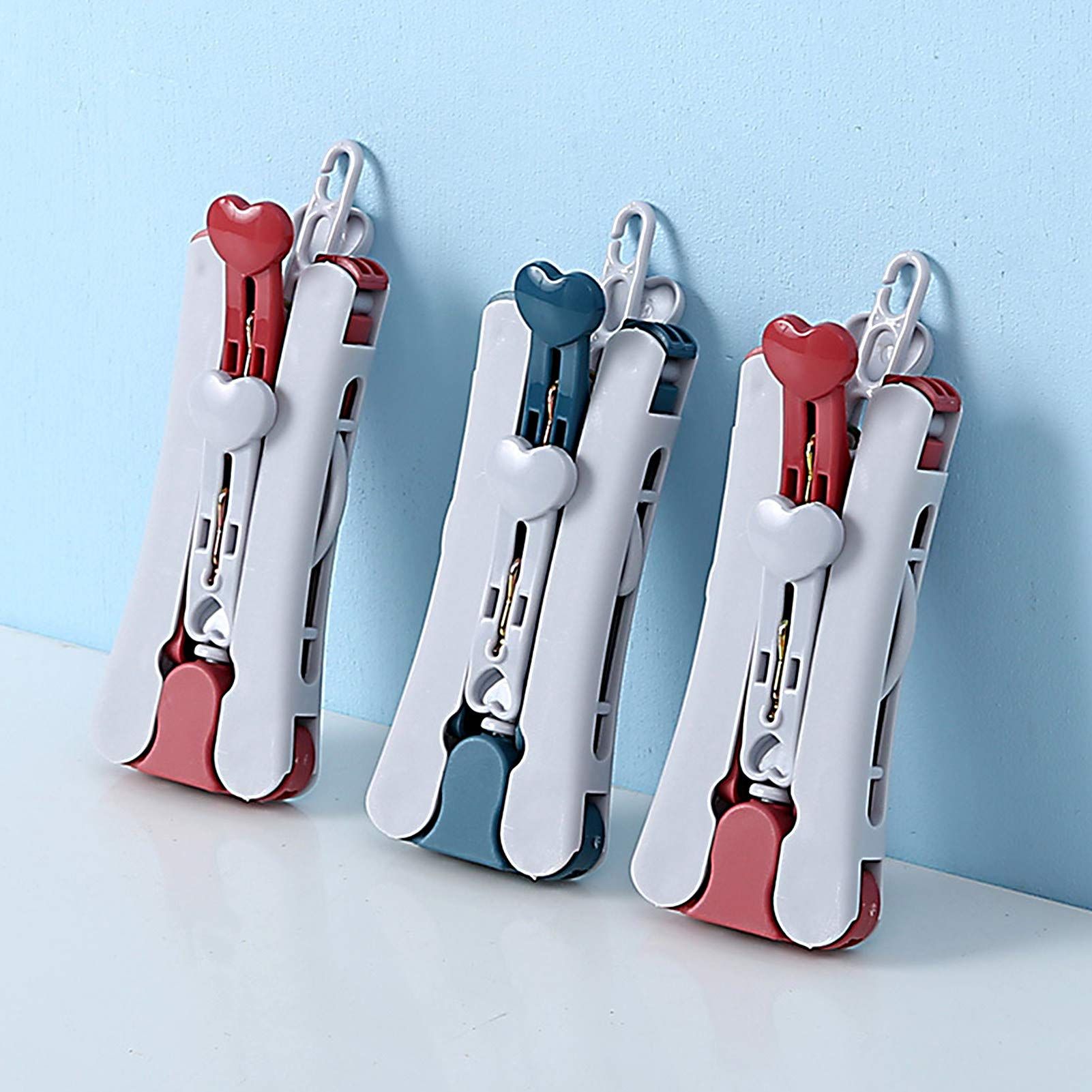 4pcs Foldable Hanger Clothes Drying Racks Collapsible Hanger Travel Hangers view 2