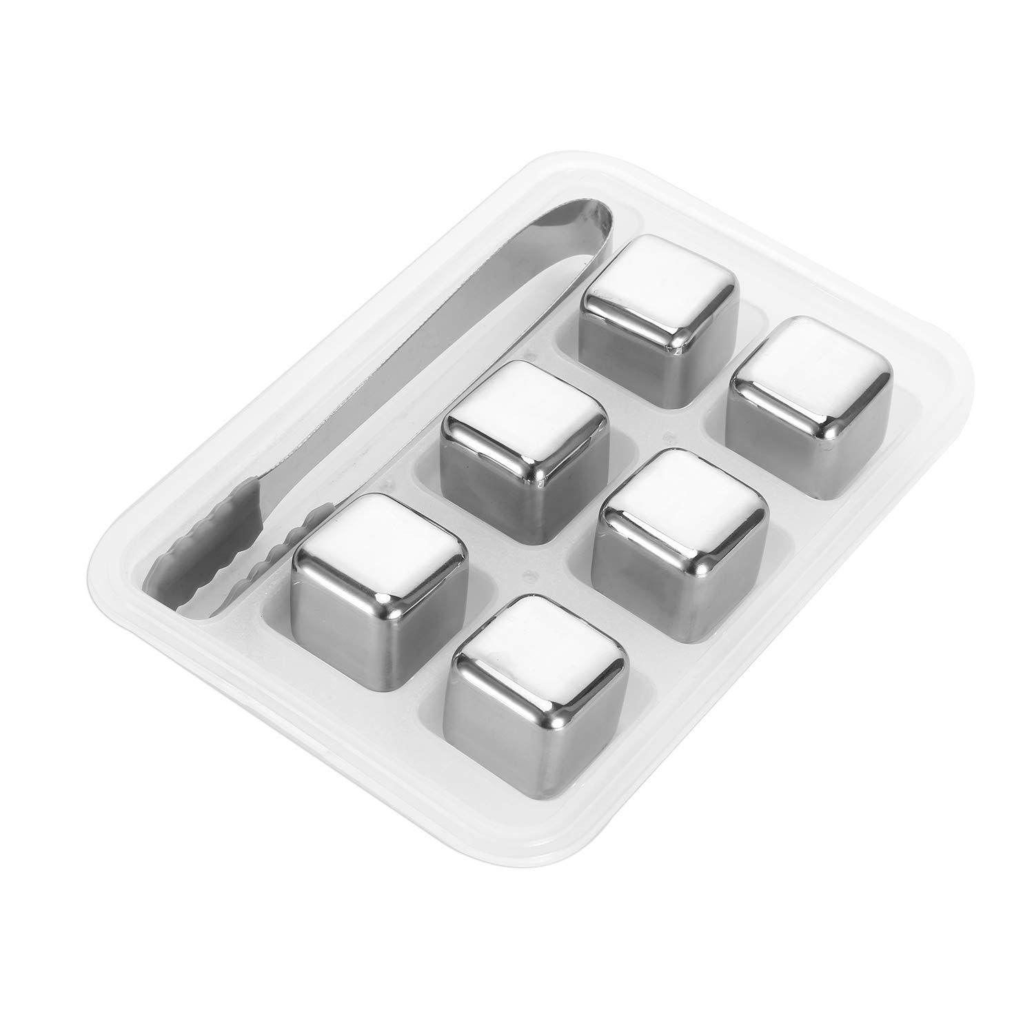 Ice Cubes Whiskey Stones – Reusable Stainless Steel Whiskey Stones – Chilling view 2