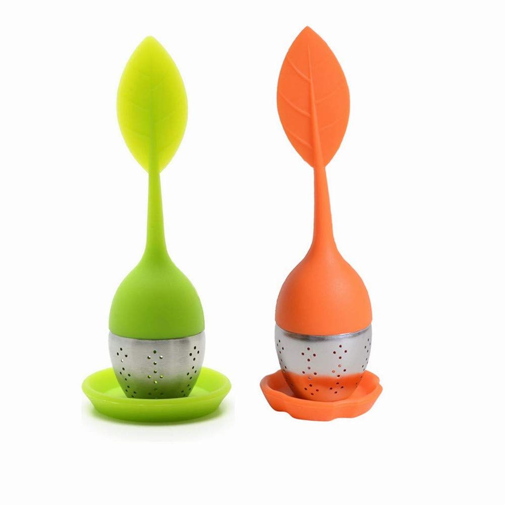 Tea Infuser Filter, Silicone Handle Loose Tea Infuser Tea Strainer, Stainless