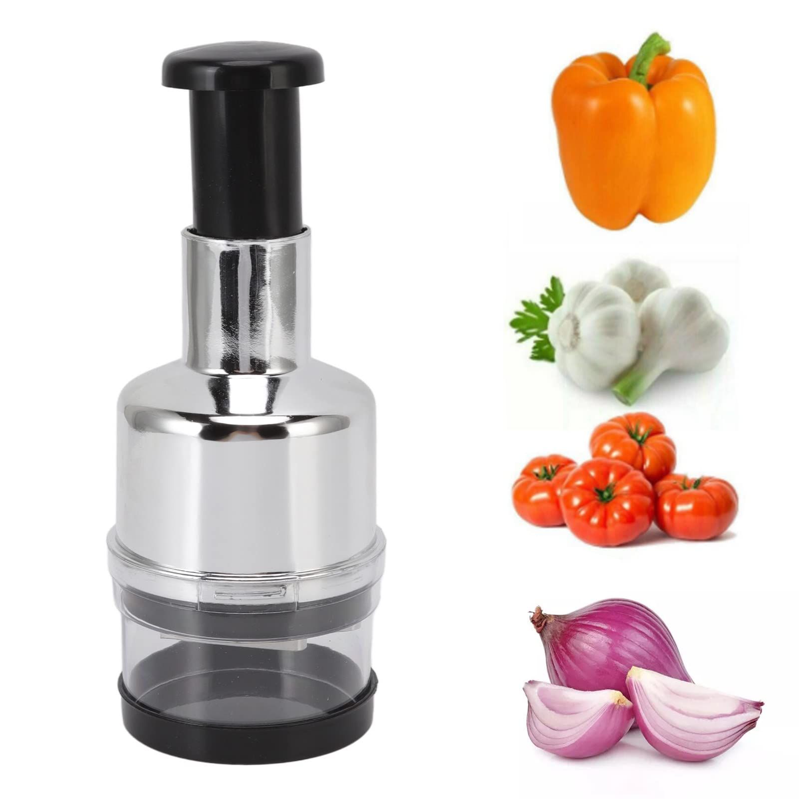 Manual Food Chopper, Stainless Steel Manual Onion Chopper Hand Chopper for — image 1