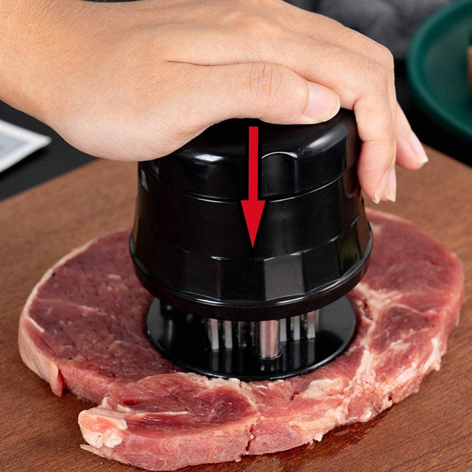 Meat Tenderizer, 56 Needles Stainless Steel Tenderizer For Tenderizing Steak view 5