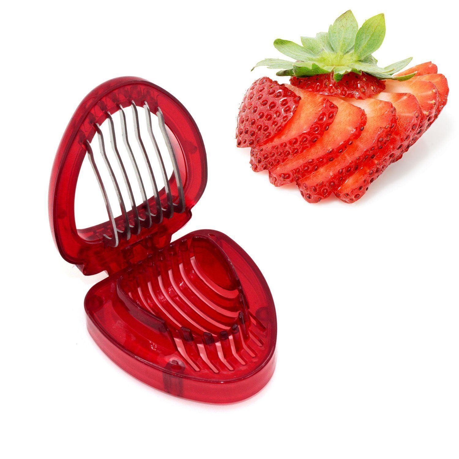 Accessories Simply Slice Strawberry Section Slicer Kitchen Cutter Gadgets — image 1