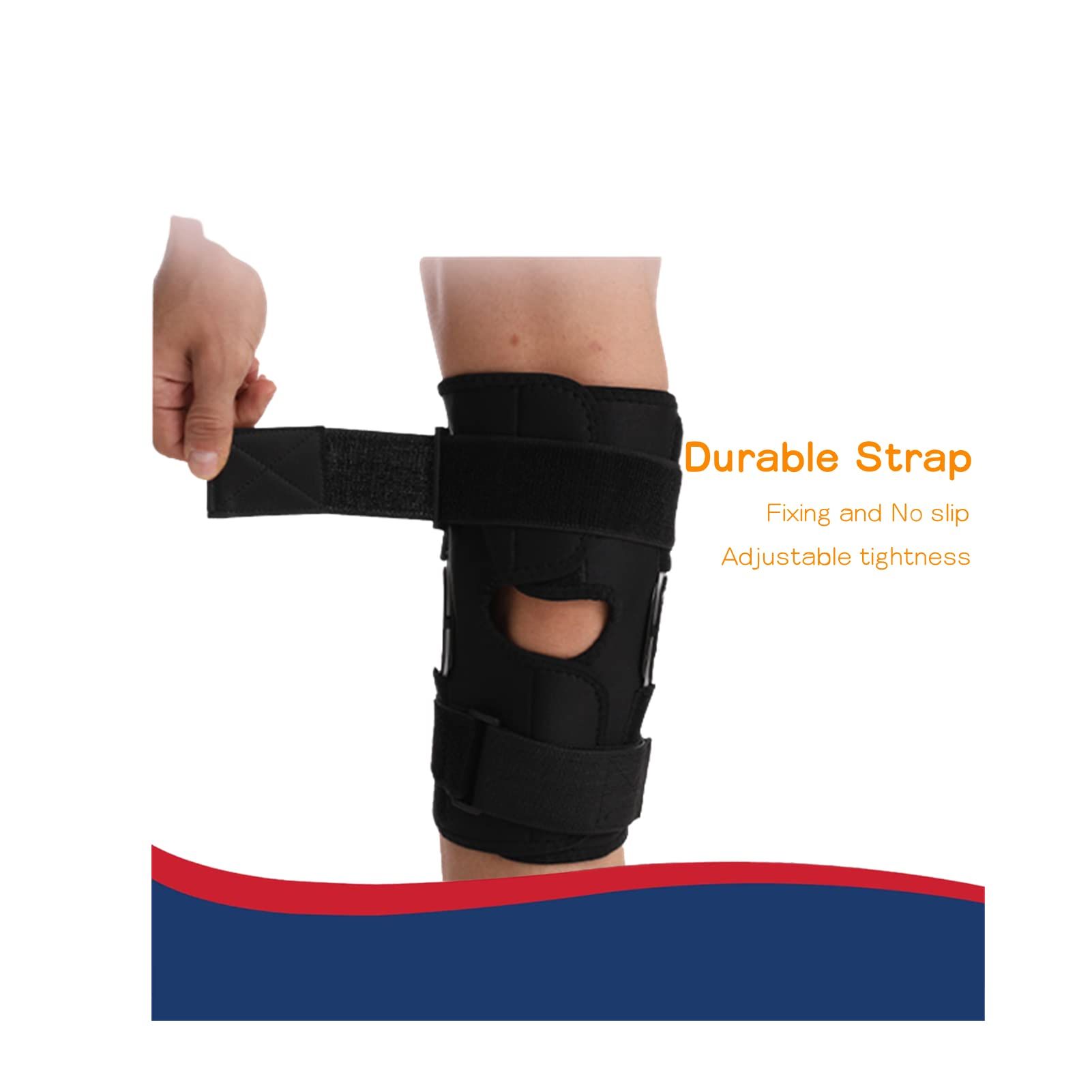 opening knee brace, adjustable knee brace sport Orthopedic knee brace with view 3