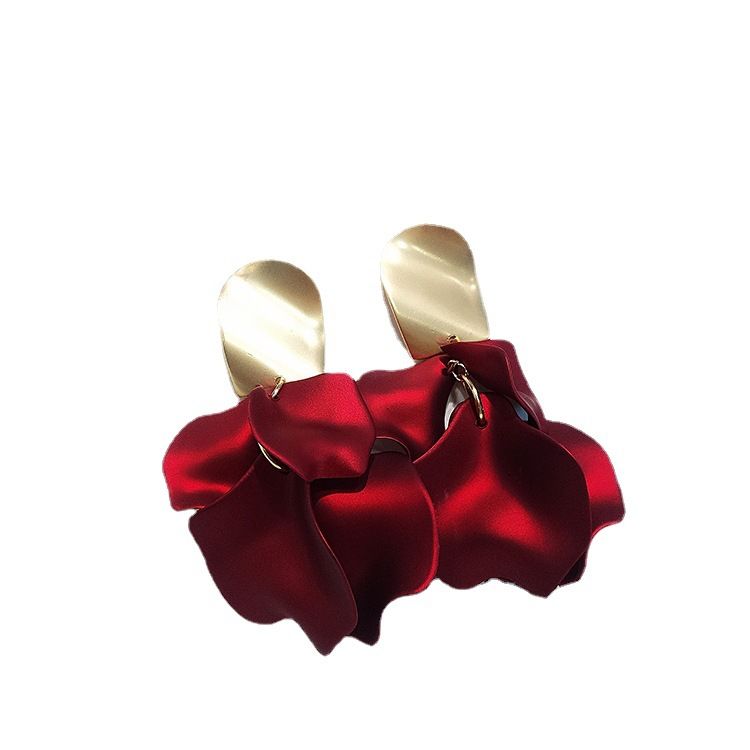 Earrings Fashion Boho Acrylic Flower Earrings Large Statement Resin Floral — image 1