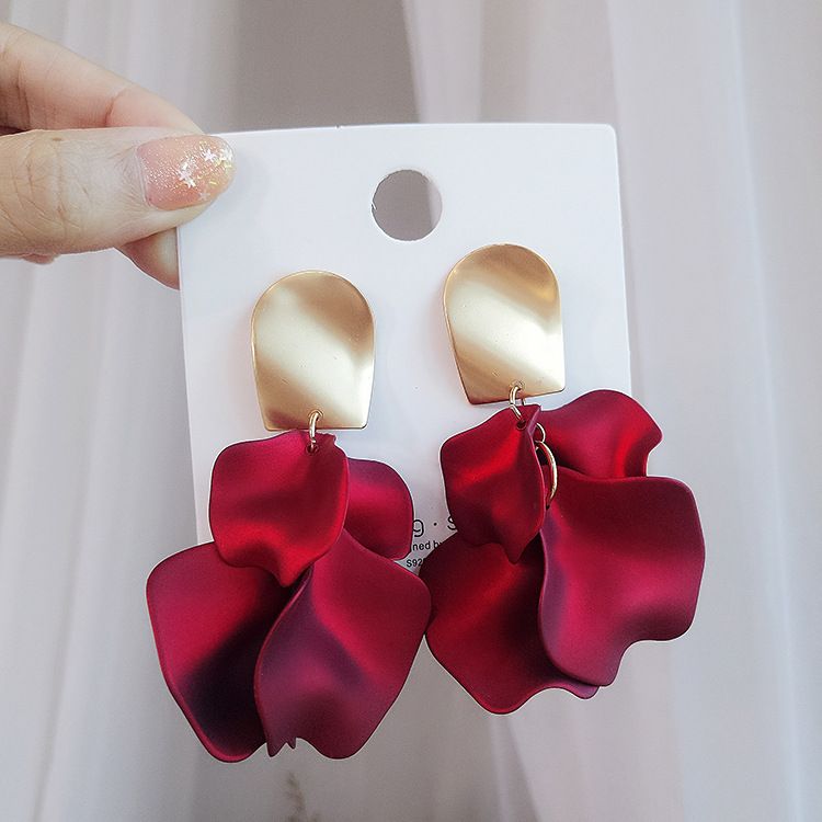 Earrings Fashion Boho Acrylic Flower Earrings Large Statement Resin Floral view 4