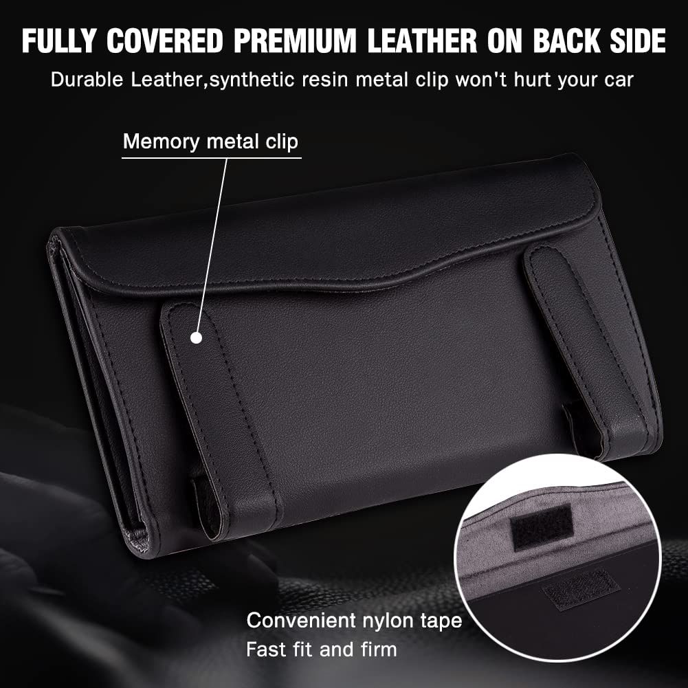 Car Tissue Holder Bling Cute Car Accessories for Women Sparkly Leather Sun view 4