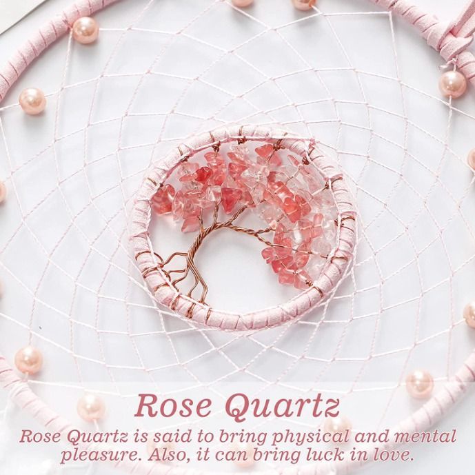 Pink Dream Catcher for Girls Room Decor view 4