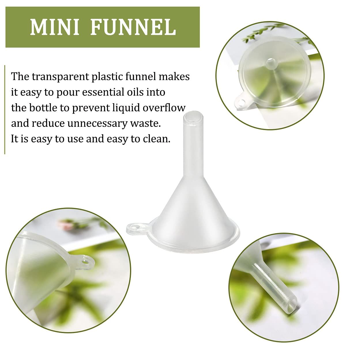 5 PCS Mini Funnel for Lab Bottles view 5