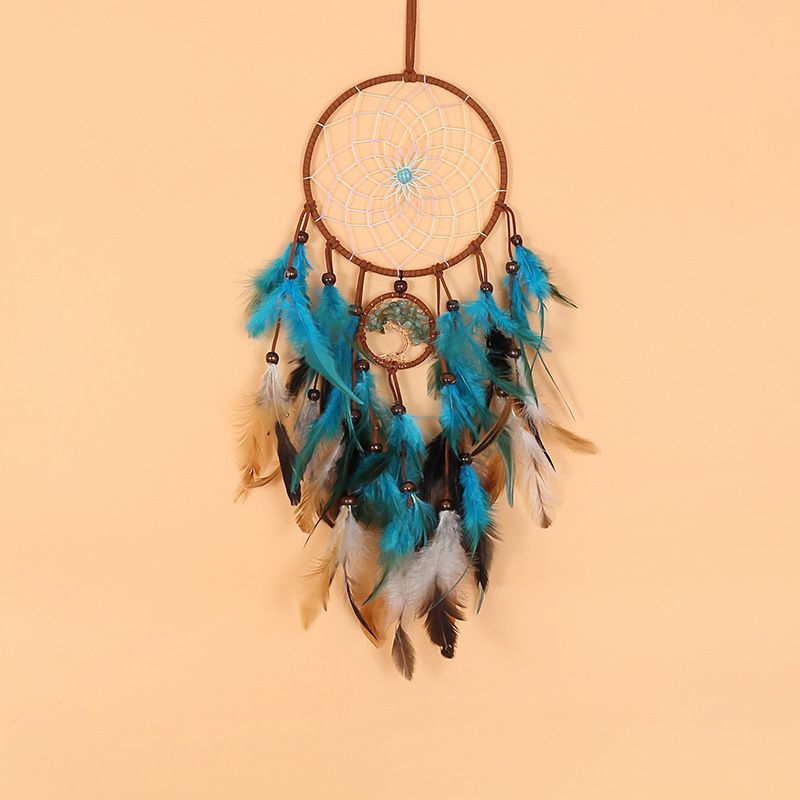 Indian retro style Tree of Life Dream Catching Net Pendant Hanging in the Air view 4