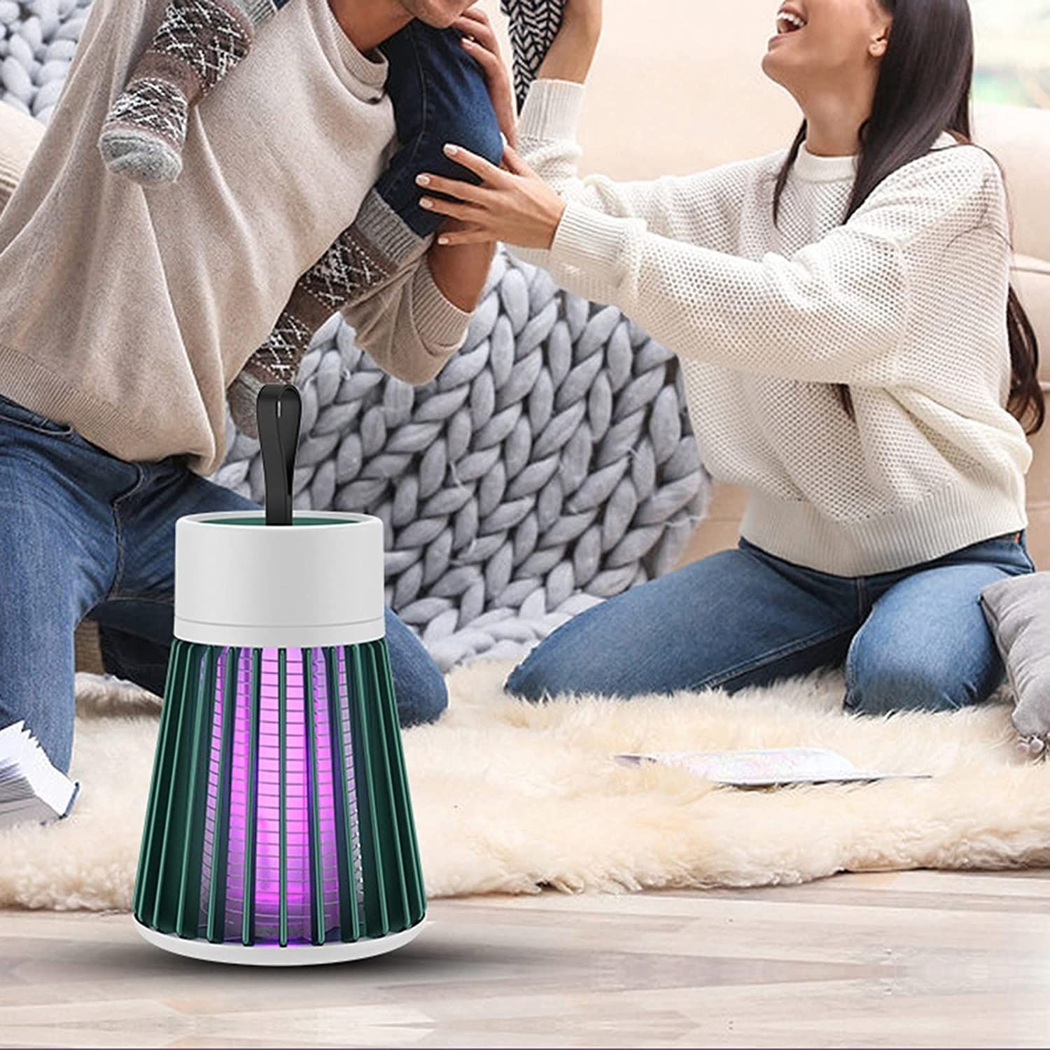Mosquito Lamp Electric Shock Mosquito Lamp Fan 2-in-1 Outdoor Camping USB view 2