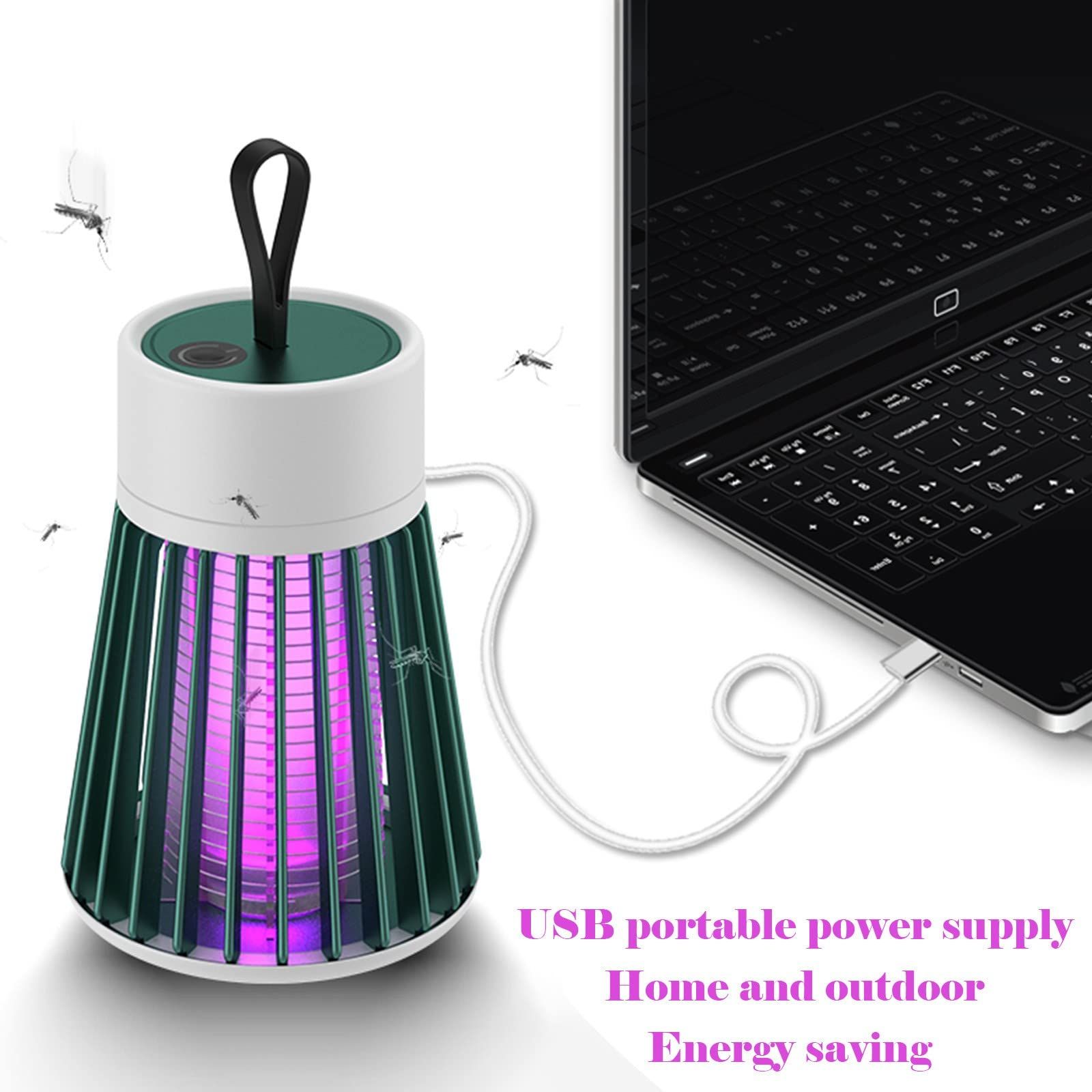 Mosquito Lamp Electric Shock Mosquito Lamp Fan 2-in-1 Outdoor Camping USB view 3