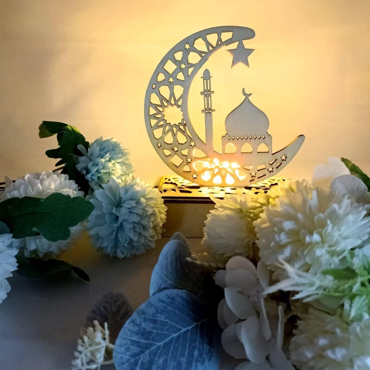 Crafts Night Light 3D Handmade LED Lights Eid Ornaments Gift for Muslims view 3