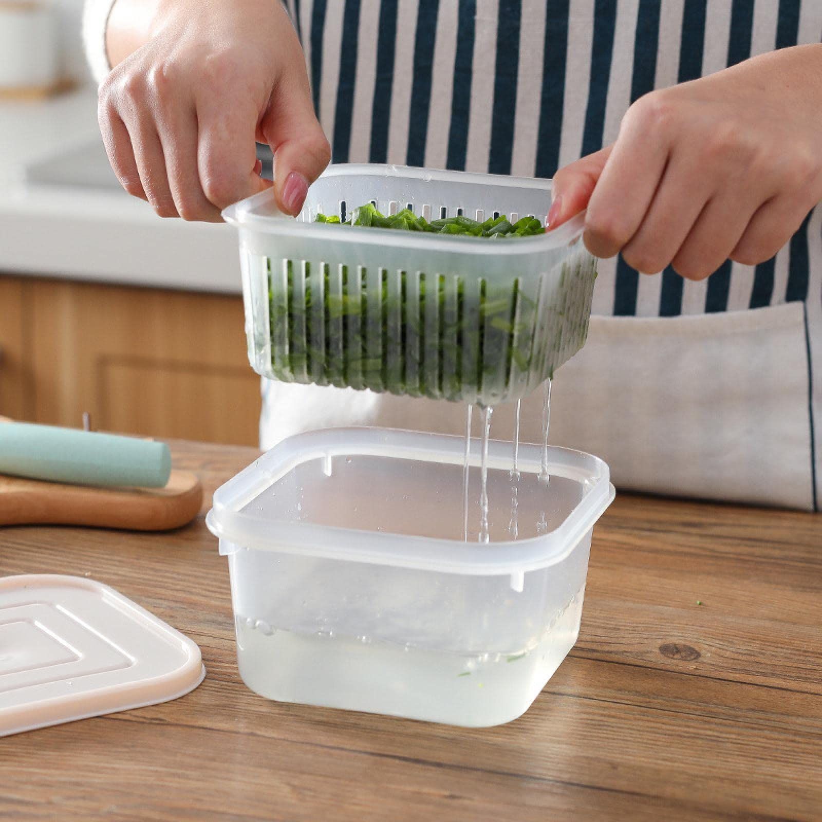 Crisper boxes, refrigerators, fruit and vegetable storage boxes, kitchens with view 2