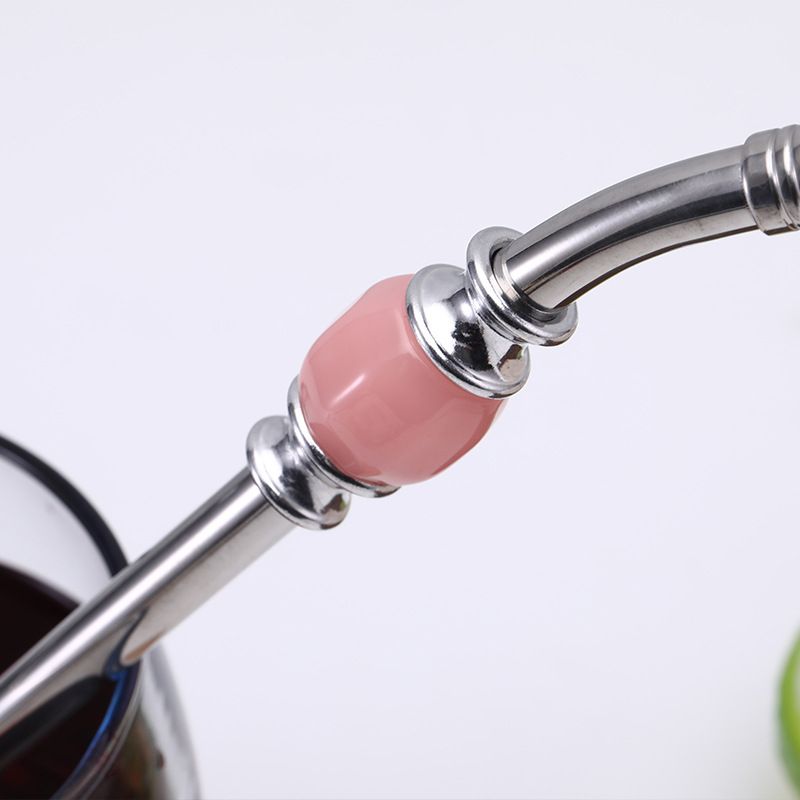Reusable Stainless Steel Removable Spoon Style Filter with a Beautiful Bead