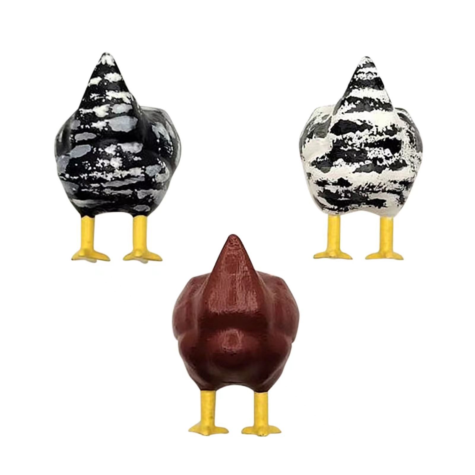 3PCS，Chicken Butt Magnet Refrigerator Magnetic Decoration view 4