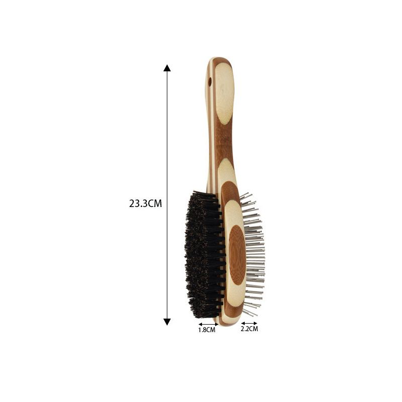 Bamboo double-sided comb view 2