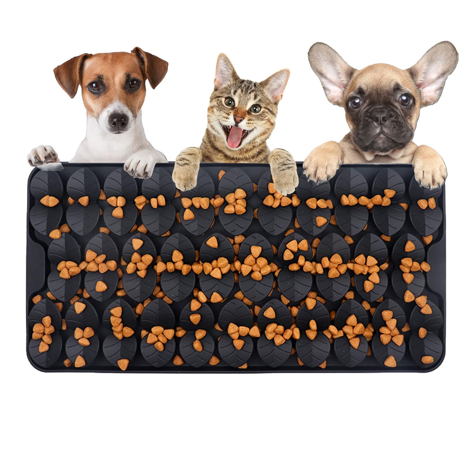 Pet sniffing, licking, and buffering pads. Pet supplies. Slow food suction