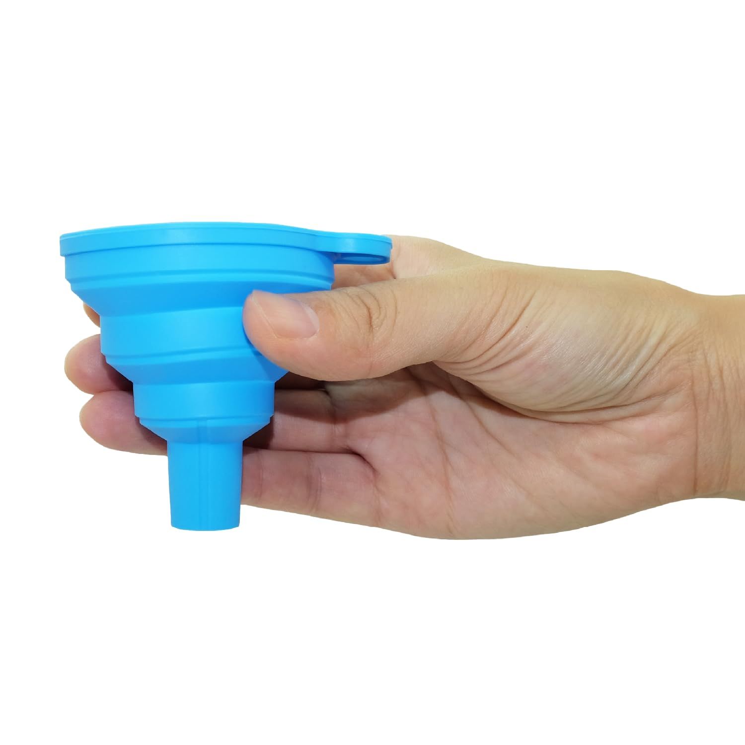 Color Random Food Grade Silicone Funnel for Kitchen Use. Small Collapsible