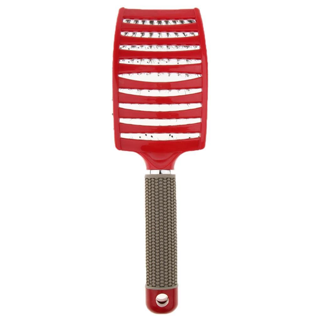 Women Hair Scalp Massage Comb Bristle Nylon Hairbrush Wet Curly Detangle Hair view 4
