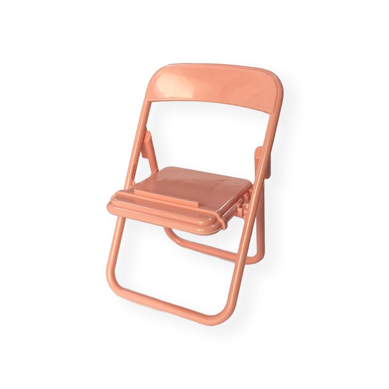 2 Pack Mini Folding Chair Cell Phone Stand Desktop Foldable Candy Color Mobile view 2