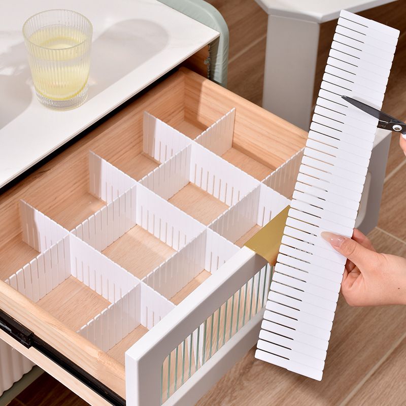 5Pcs Plastic Drawer Organize Storage Boxes Wardrobe Closet Bedroom Divider view 5