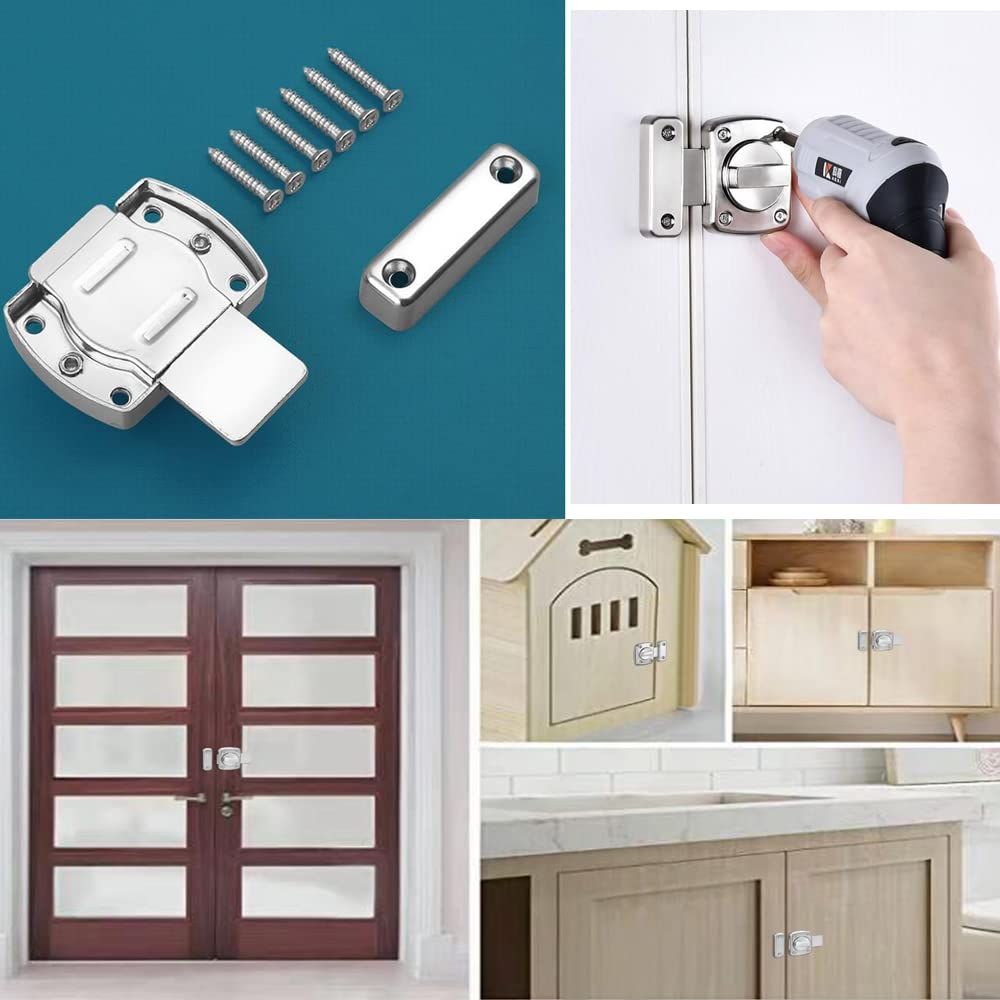 Night Latch Two-Way Swivel Security Door Lock Bolt view 5