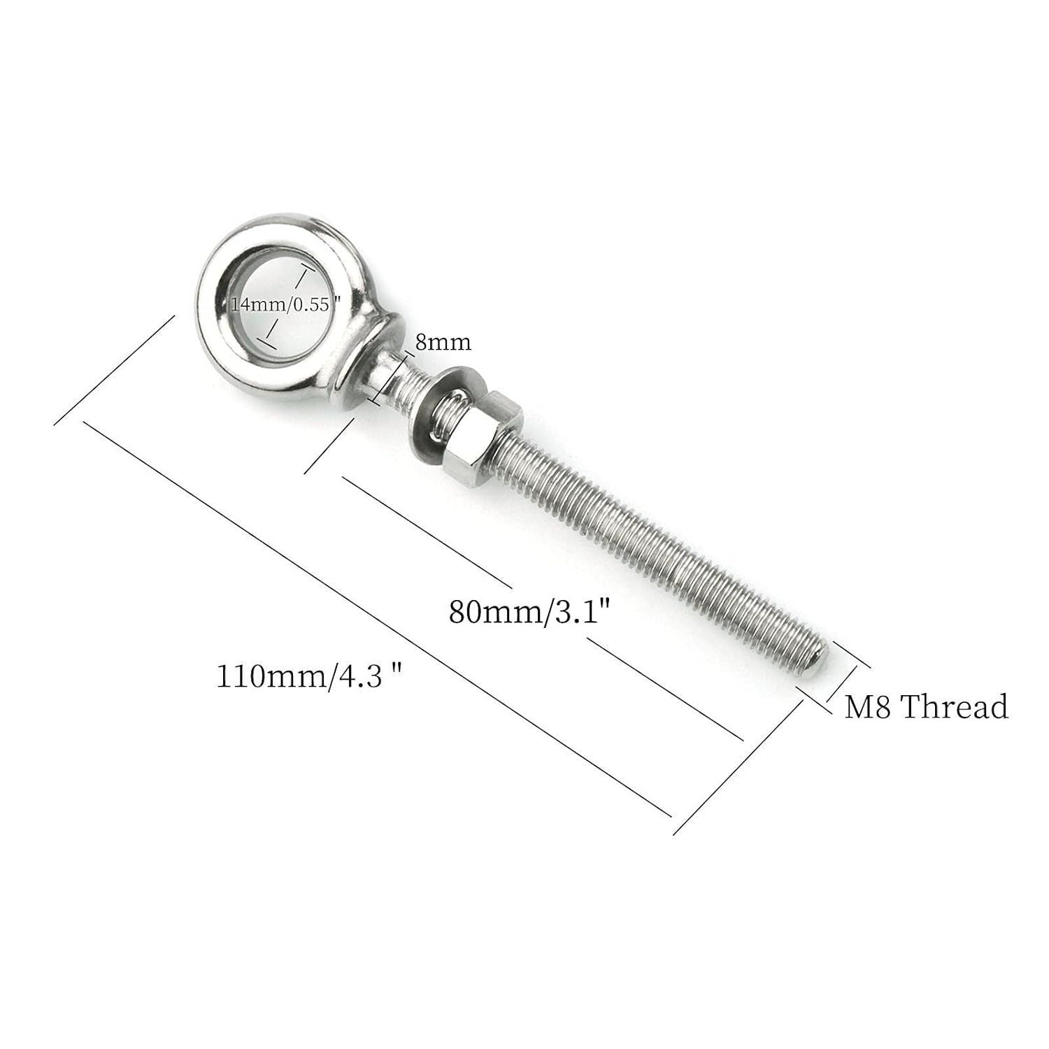 316 Stainless Steel Eye Bolt — image 1