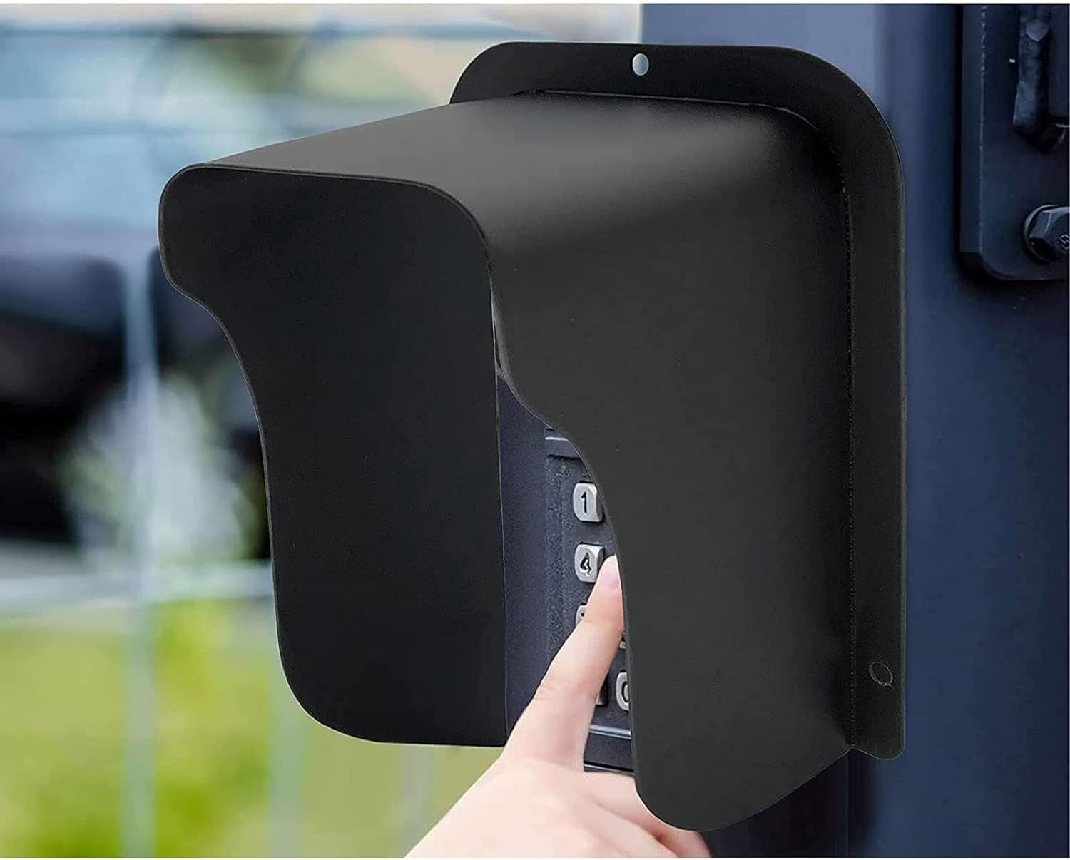 Doorbell Rain Cover, Ring Doorbell Anti-Glare Cover, Steel Doorbell Protector view 2
