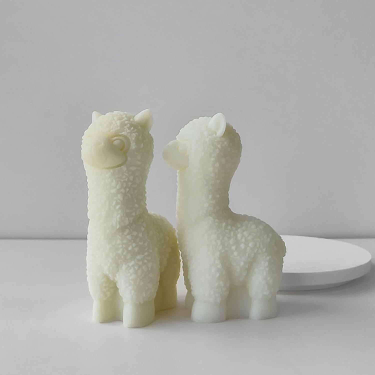 Silicone Mold 3D Little Alpacas Animal Candle Resin Gypsum Soap Making Tool view 4