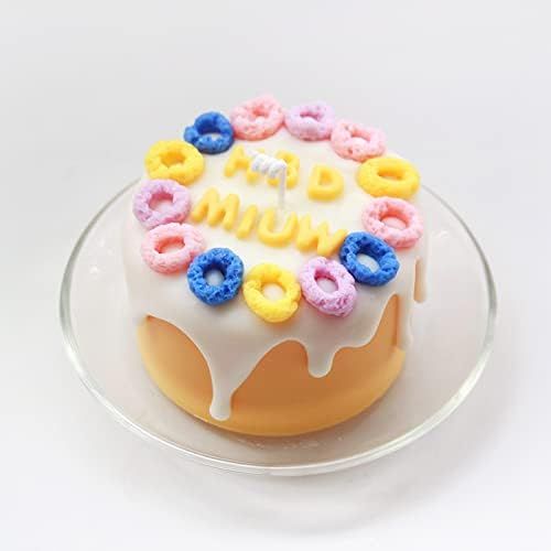 Candle Molds Silicone 2 Pack Fruit Loops Candy Molds Non-Stick (Round Star) — image 1