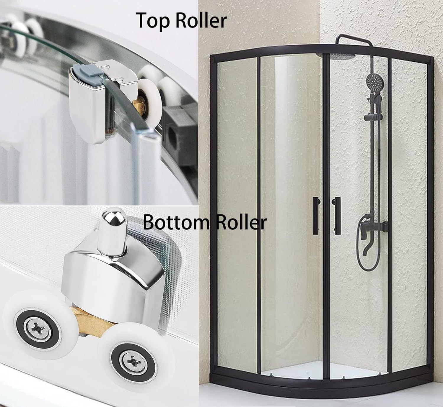 4PCS Shower Door Rollers 23mm Sliding Shower Doors Wheels — image 1