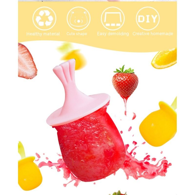 Mini Popsicles Molds for Kids Baby Cute Animal Shapes 6 Pieces Ice Pop Maker view 3
